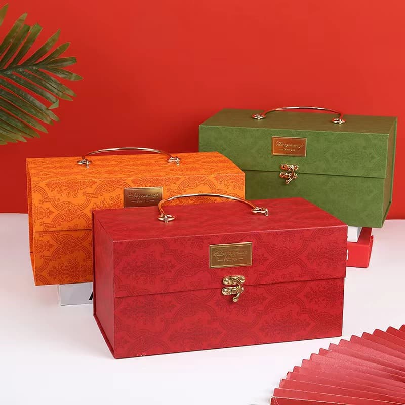 Festive Gift Box - High-End Luxury Metal Handbag - Wedding Supplies & Gifts - Birthday Gift Box