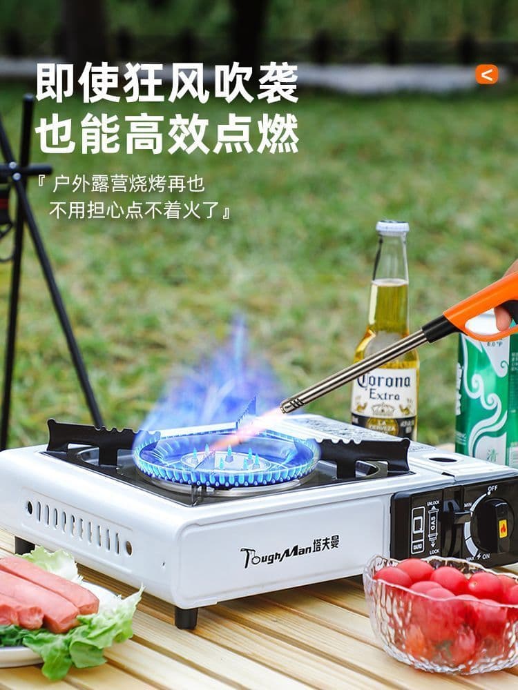✅ Igniter for gas stoves, kitchen open flame, windproof electronic lighter, long-handled gas lighter.