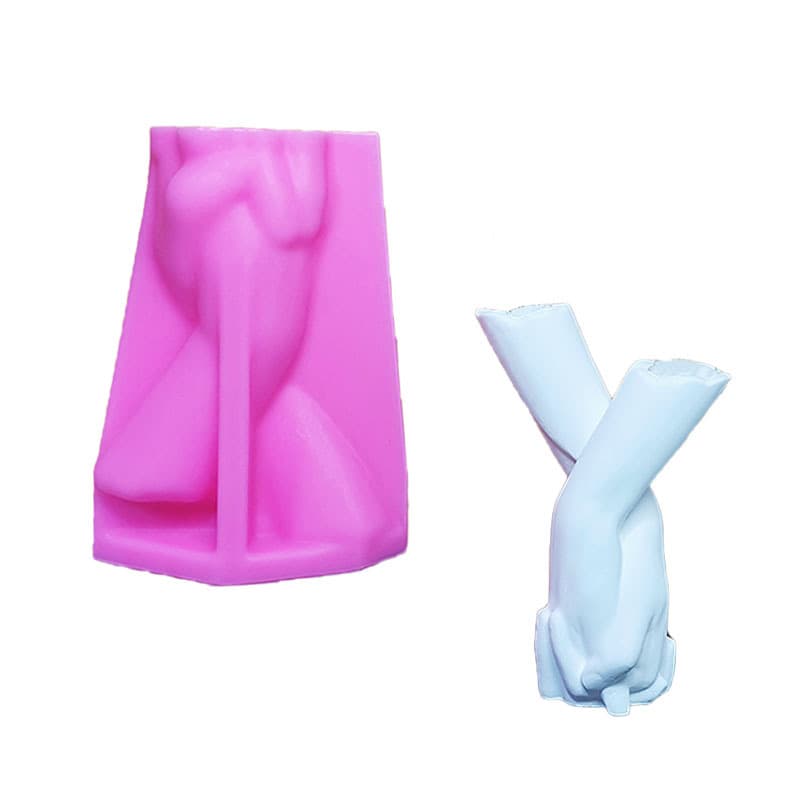 Hand-in-Hand Vase Silicone Mold Dried Flower Arrangement DIY Craft Atmosphere Indoor Decoration C966