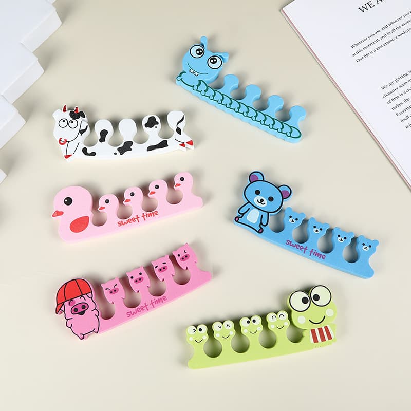 Cartoon Animal Toe Separators EVA Toe Separators Fashionable Cute Toe Dividers Frog Cow Pig Toe Separators