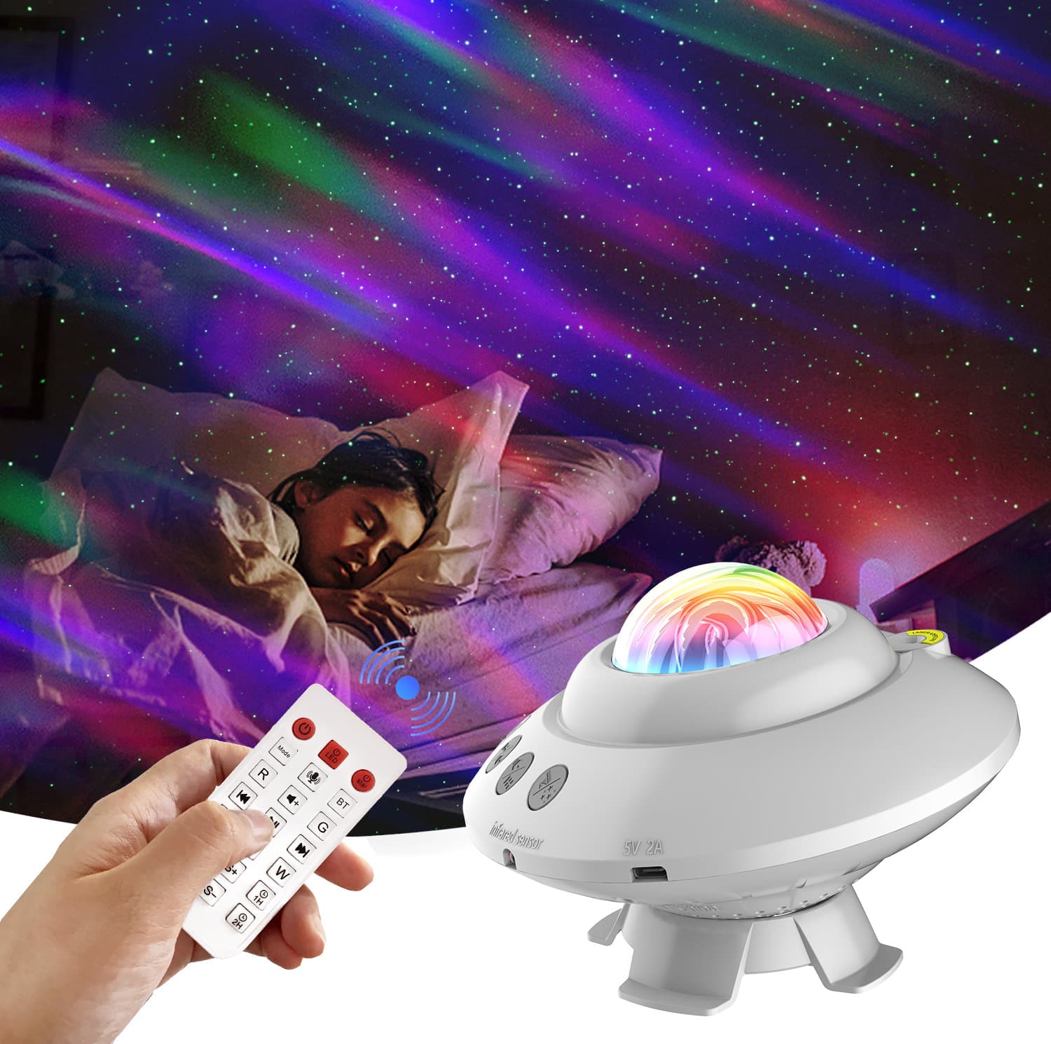 Starry Sky Light, Ambient Light, Northern Lights, Starry Sky Light Projector Light