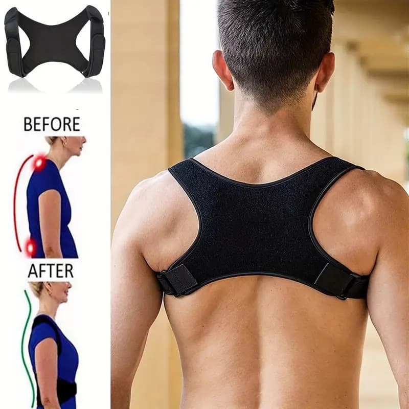 Humpback Correction Belt for Adults Posture Corrector Anti-Humpback Invisible Sitting Posture Corrector Cross-border Europe and America Back Correction Belt