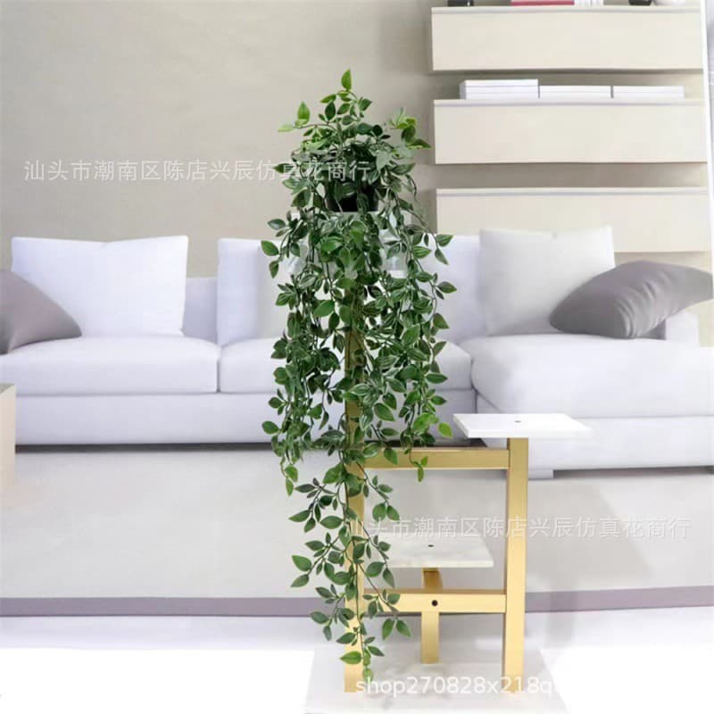 Cross-border Amazon hanging plant Mandala Eucalyptus leaves indoor wall decoration fake flower potted wall hanging