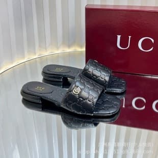 Export G 2026S Summer Embossed Flat Slide Sandals, Letter Non-Slip, Home Casual Classic Beach Sandals