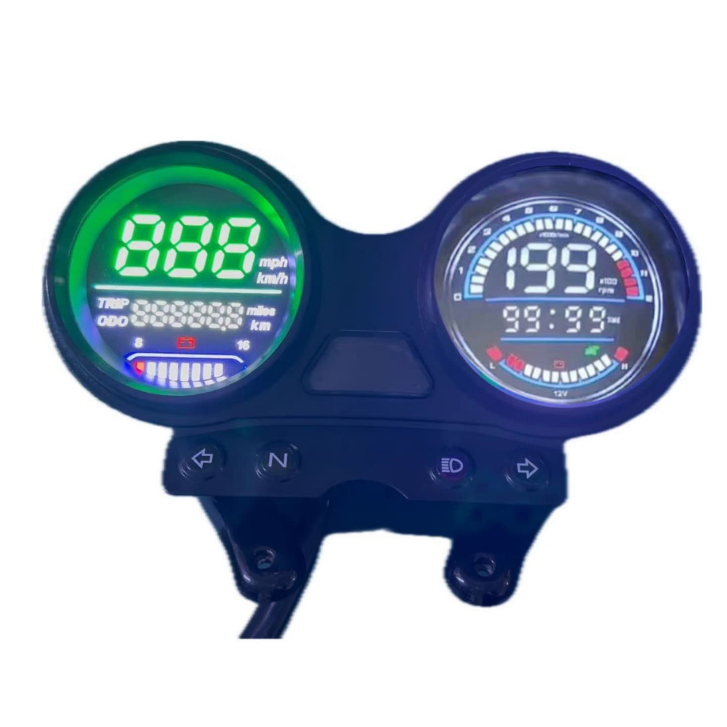 Suitable for Yamaha JYM125 Tianjian 150 Instrument Panel YBR Tianji Modification LED Instrument Assembly Odometer Meter