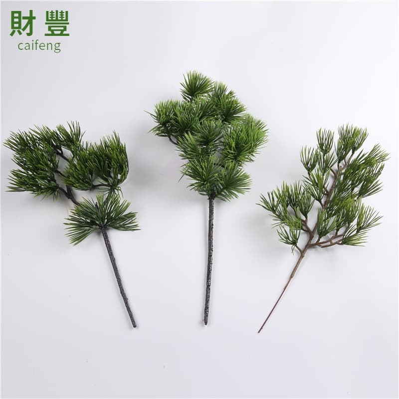 Artificial Greenery Pine Needle Landscape Arrangement, Christmas Tree Decoration, Potted Artificial Craft Flowers, Pine Cones, Black Pine Tree
