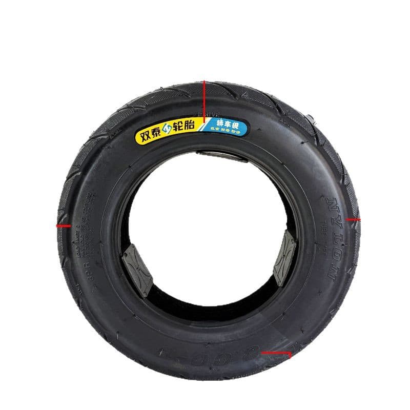 Shuangtai Tire 3.00-10 Tubeless Tire 350-12 Flat Top Round Top Electric Vehicle 300 Tubeless Tire Wear-resistant and Anti-skid