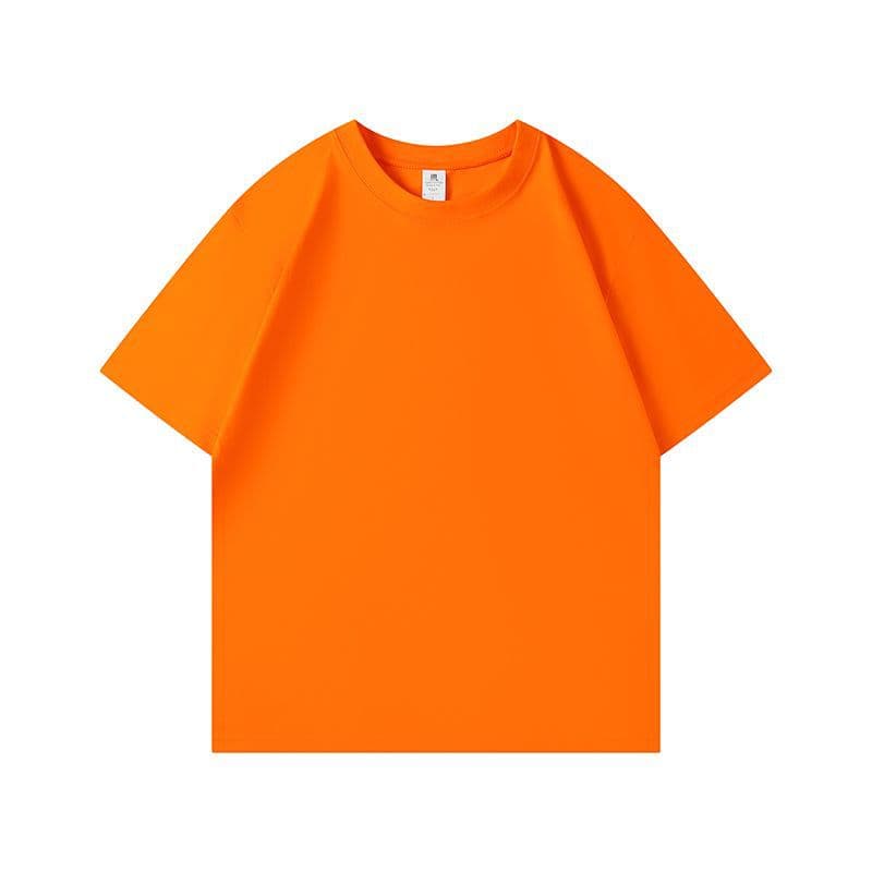210g Pure Cotton Short Sleeve T-Shirt Women 2025 Summer Unisex Mid-Length Loose Plus Size Women's Export T-Shirt
