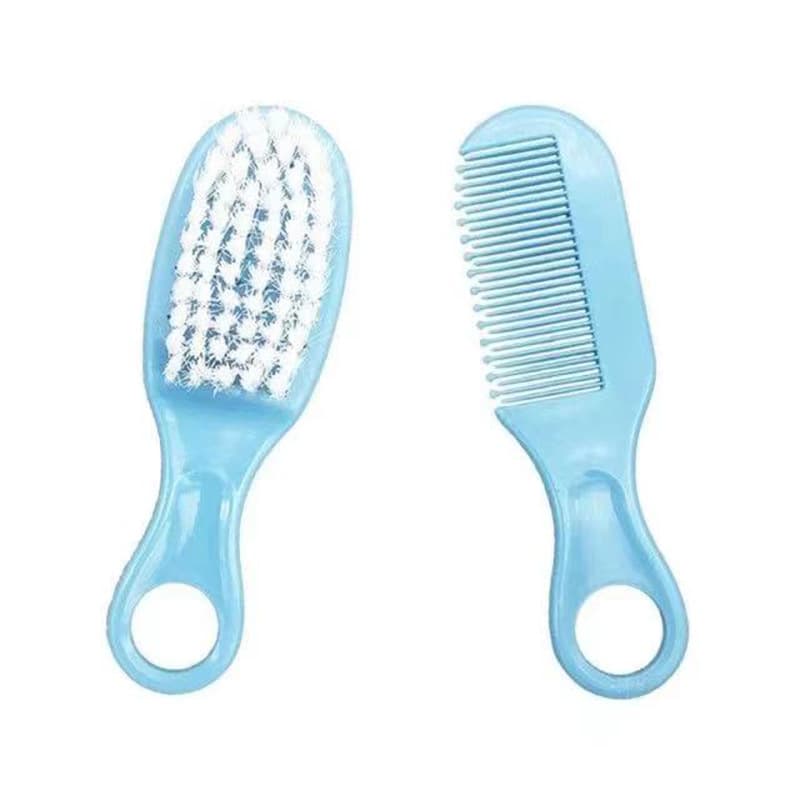 Baby Safety Comb and Brush Set, Baby Head Care Comb and Brush Combo, Infant Massage Comb and Brush Kit