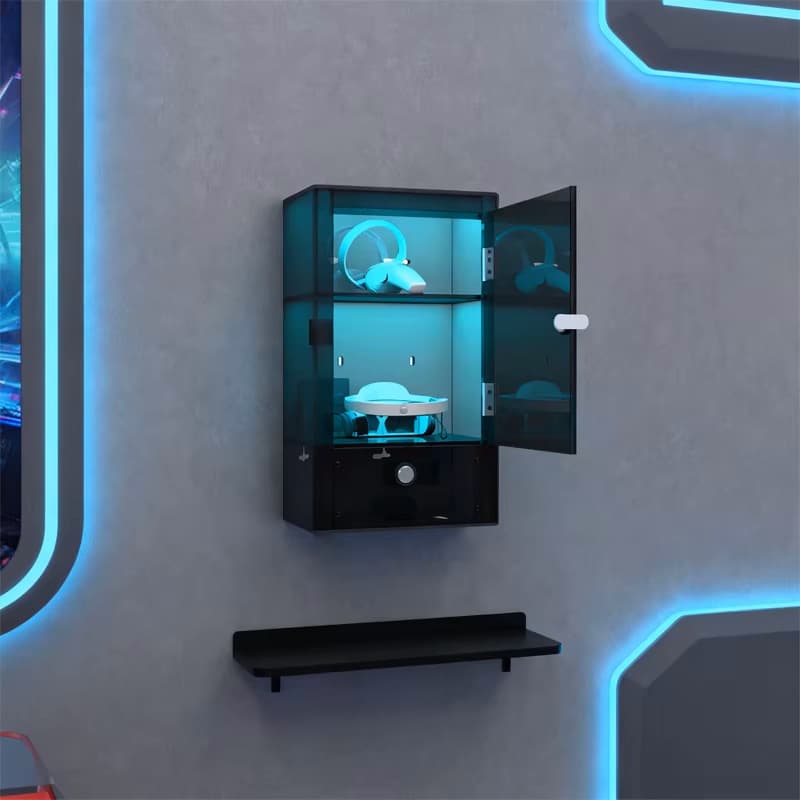 Direct from Manufacturer Acrylic VR Headset Charging Cabinet with UV Disinfection Function Suitable for Schools and Meeting Rooms