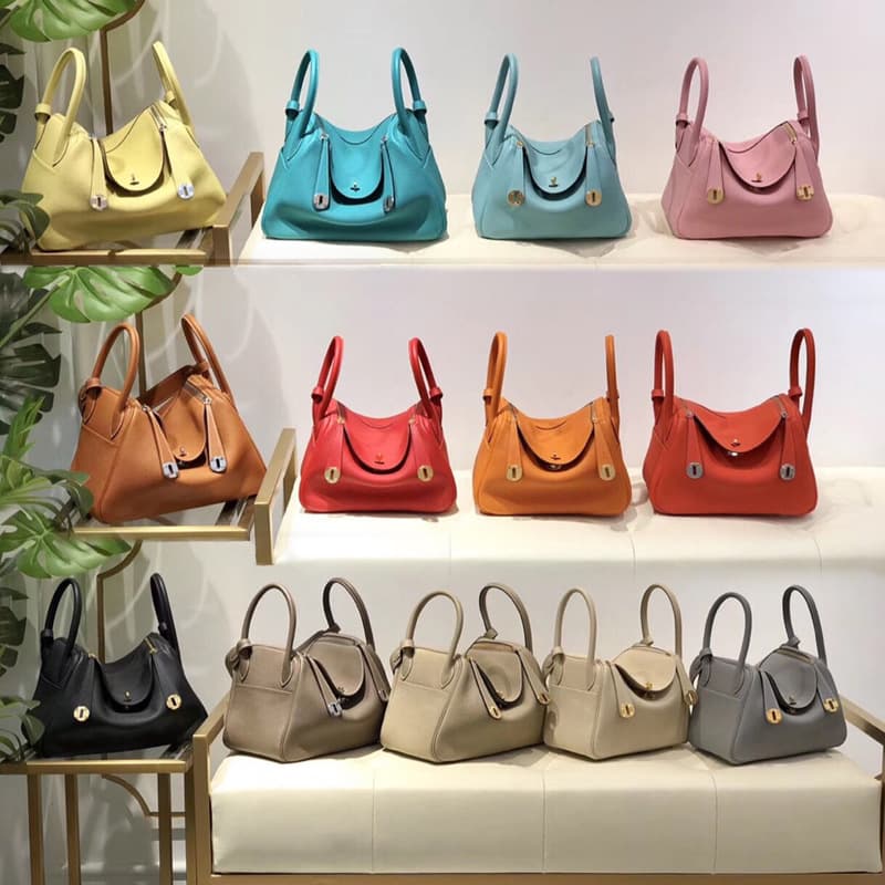 2025 New Handmade Waxed Thread Lindy Bag 26 30 Elephant Grey TC Calfskin Doctor Bag Women's Lindy Bag Commuter Bag