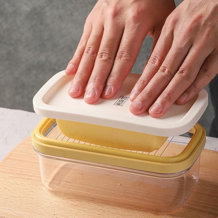 Butter Box Cheese Cutting Fresh-Keeping Sealed Rectangular Storage Box Baking Tool Factory Direct