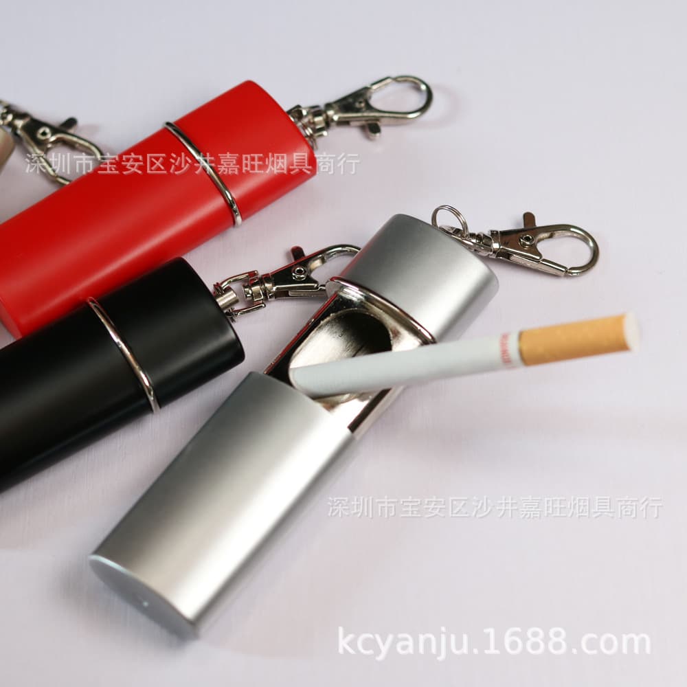 019 Cross-border portable ashtray, outdoor environmentally friendly ashtray, pocket ashtray, fashionable and creative keychain