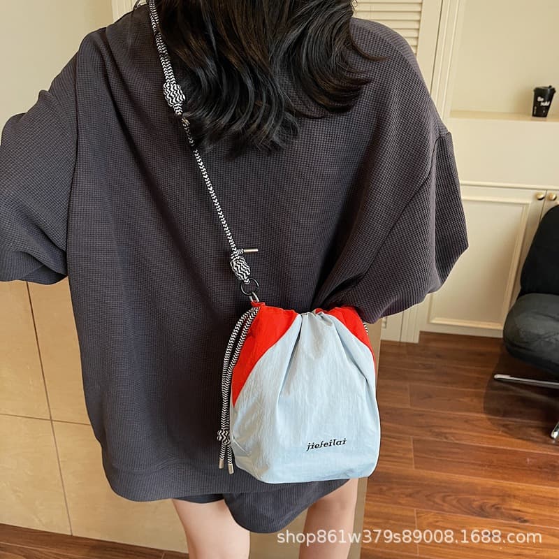 Mirrorless camera bag, DSLR storage bag, drawstring bag, large capacity shoulder camera bag, lens crossbody bag, lightweight.