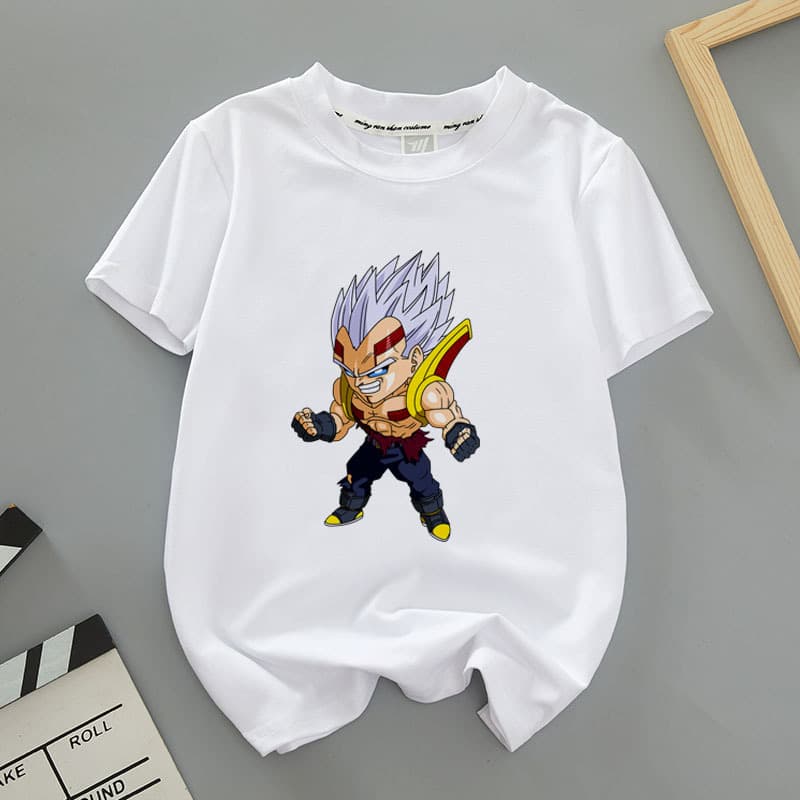 (121-132) Yqlzo1 Summer Family Matching T-Shirts for Men and Women, Dragon Ball Cartoon Short-Sleeved Tops