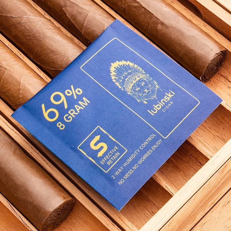 LUBINSKI cigar moisturizing bag 69% 72% moisturizing bag constant humidity bag humidifying sheet two-way adjustment and humidity control