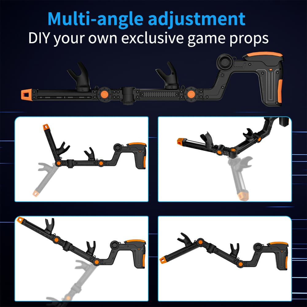 Compatible with Meta Quest 2 / 3 / 3S VR Controller Gun Stock Shooting Game Gun Stock VR Game Gun Accessories