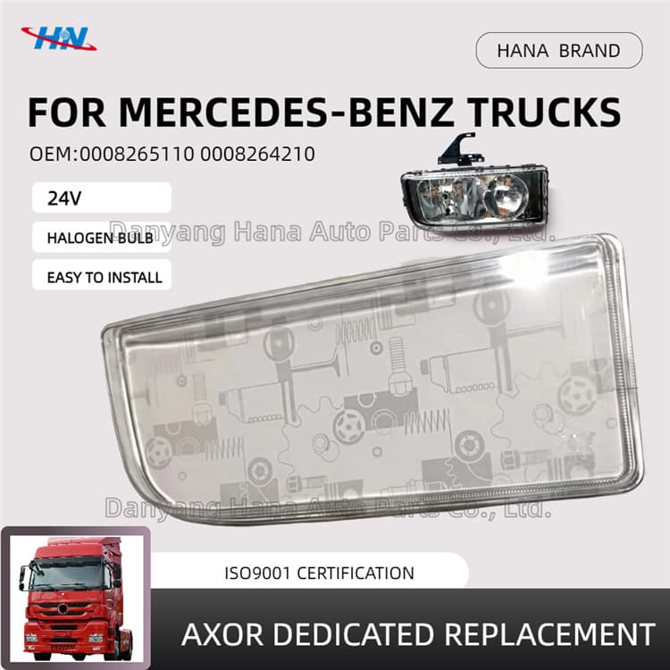 9408200161 9408200261 Used for Mercedes-Benz Axor Truck Front Headlight Glass Lampshade Lamp Accessories