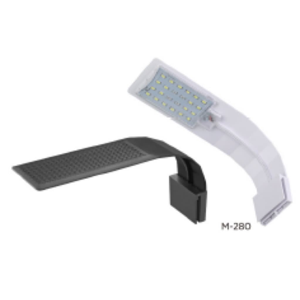 LED Aquarium Clip Light Small Mini Clip Light Fish Tank Color Enhancement Three-Color Dimming Algae Growth Light