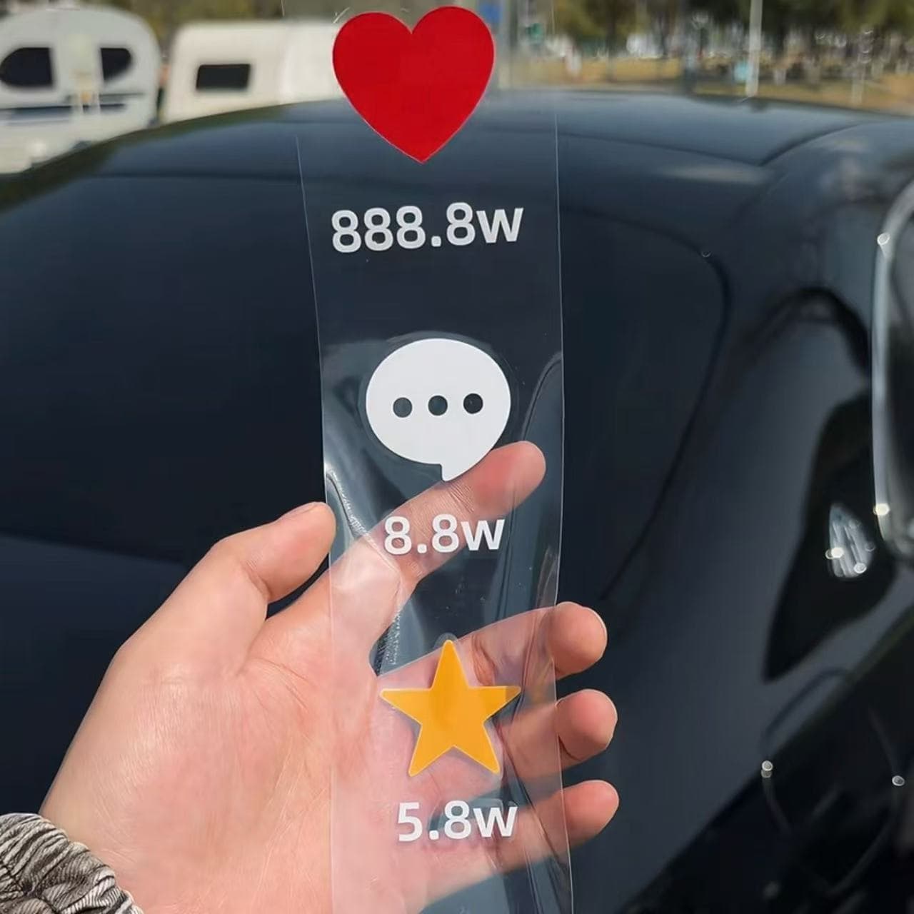 Same-style mirror sticker for home DIY creative influencer selfie photo prop vlog recording decoration