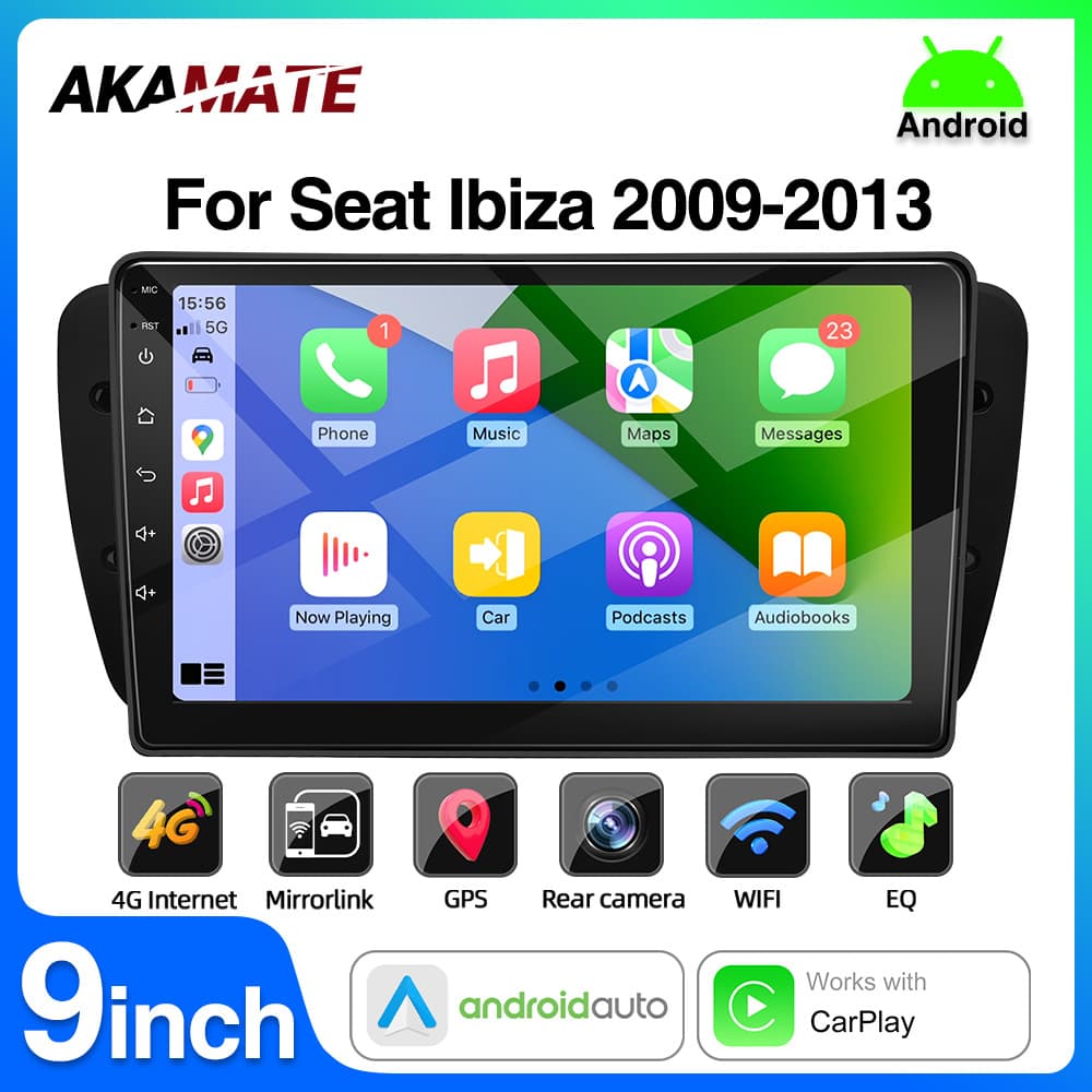 Android Car Radio Seat Ibiza MK4 6J 2009-2013 Multimedia Player CarPlay