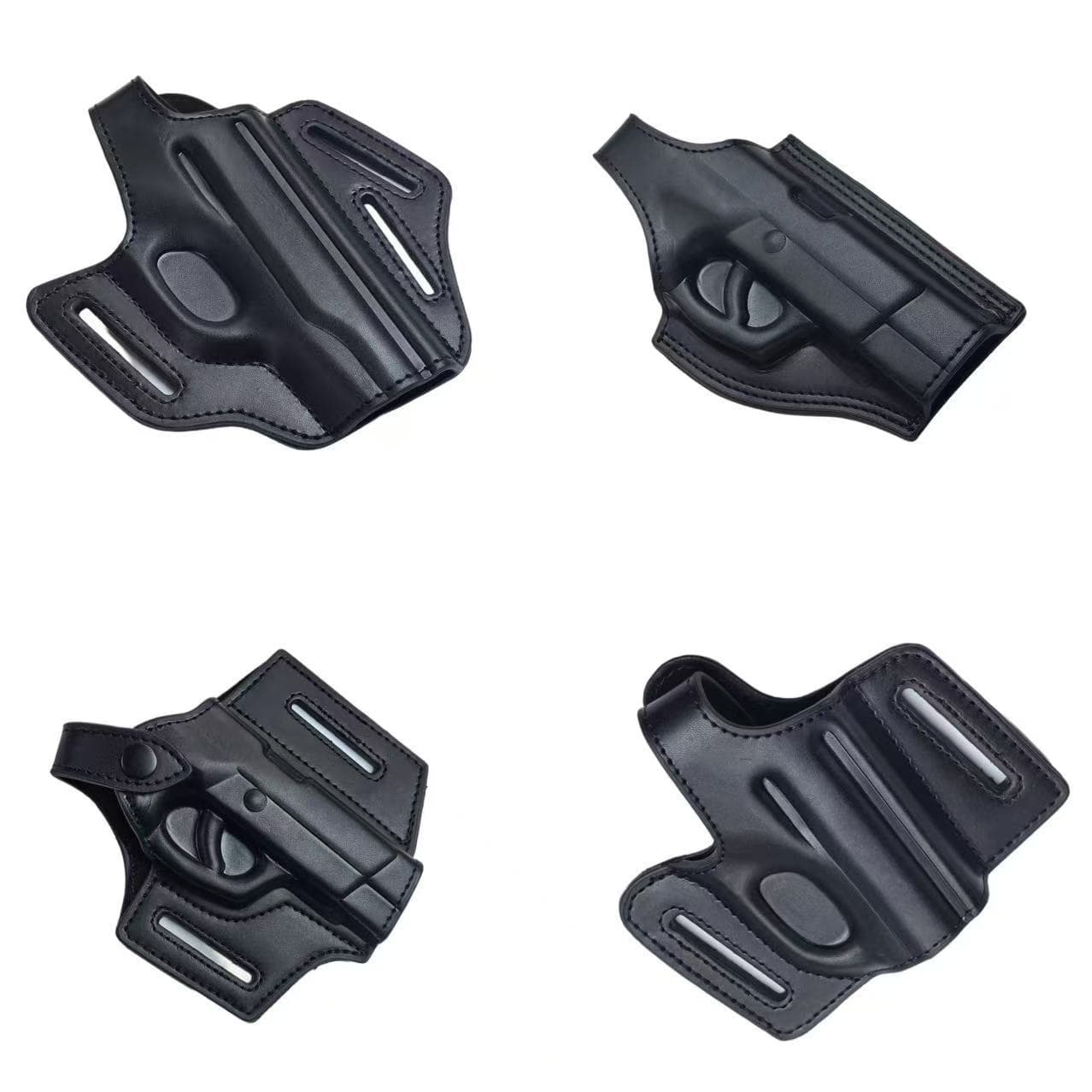 64/77/92 Full Set Holster Genuine Leather Concealed Plainclothes Tactical Waist Molded Quick-Draw Pistol Holster Outdoor