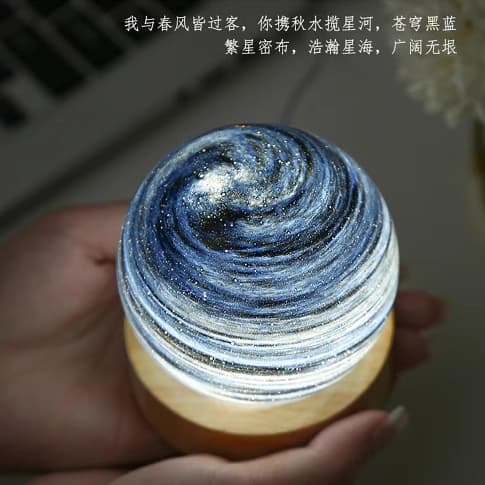 Creative Planet Night Light, Starry Sky Light, Moon Lamp, Romantic Atmosphere Light, Bedside Lamp, Bedroom Desk Lamp, Birthday Gift