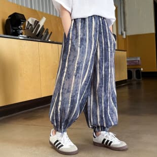 Boys Summer Pants 2026 New Style, Thin Summer Wear for Older Kids, Mosquito-Repellent Pants, Children's Harem Long Pants, Trendy