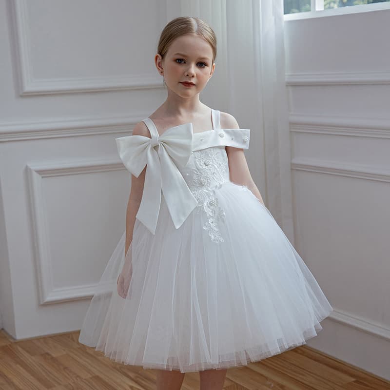 Cross-border Children's Princess Dress Birthday Dinner Tutu Dress Girl's Gown Piano Host Performance Costume Flower Girl Wedding Dress