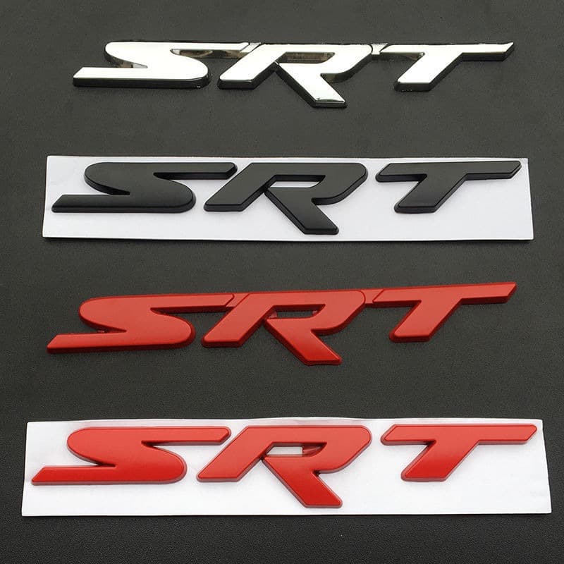 Grand Cherokee SRT Grille Emblem Compatible with Jeep Dodge Metal 3D SRT Badge Personalized Car Decoration Sticker