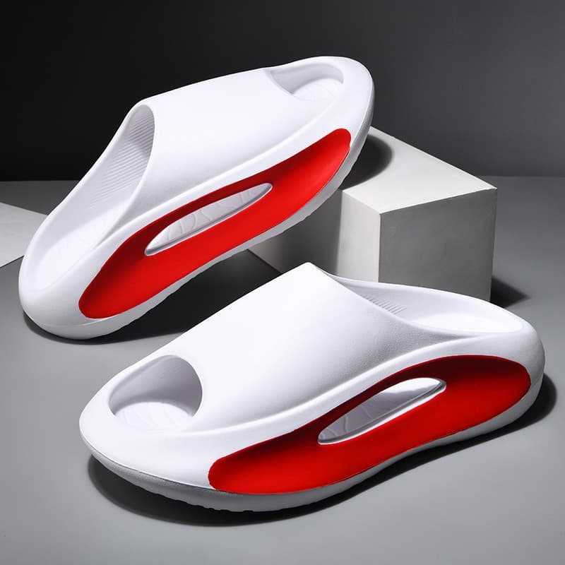 Men's Slippers Outdoor Ins Korean Style One-Strap Ultra-Soft Lightweight Sports Sandals Unisex Trendy