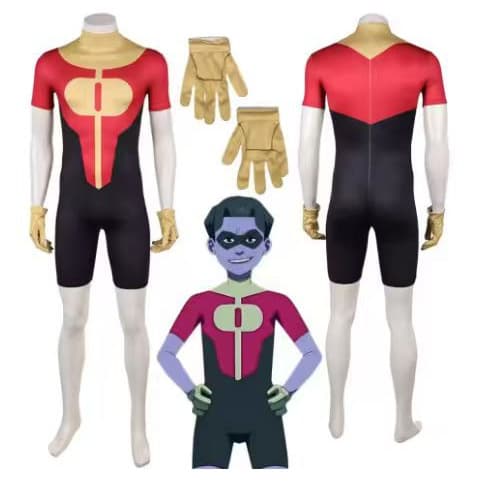 Invincible Cosplay Costume Oliver Grayson Kid Omni-Man Cosplay Halloween Performance Battle Suit