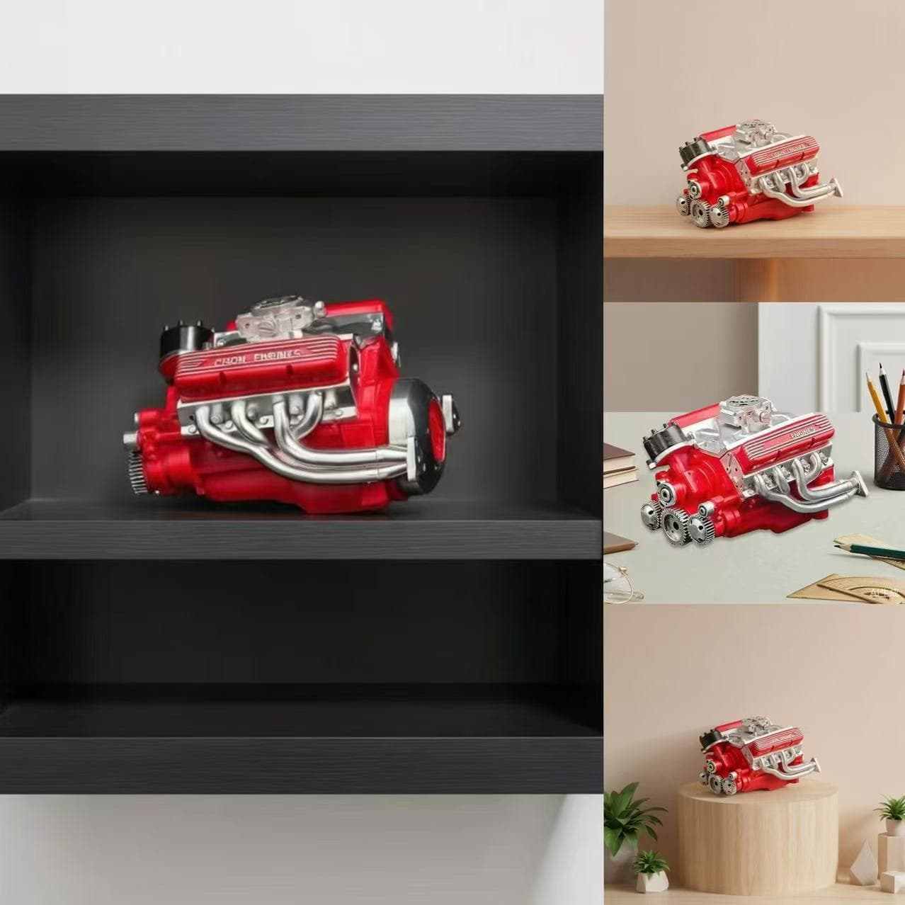 Cross-Border V8 Engine Resin Ornaments Engine Model Ornaments Design Home Courtyard Ornaments Design Decoration