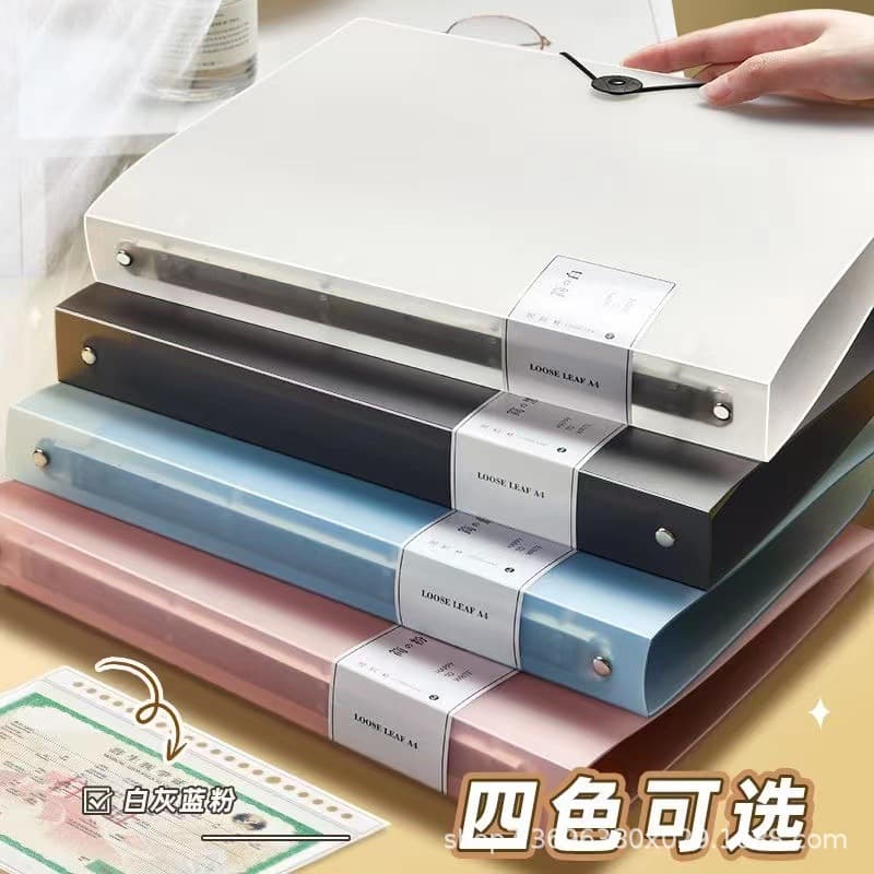 A5 card album, 3-inch postcard organizer, nine-grid storage, four-hole A4 binder, document booklet, four-hole folder.