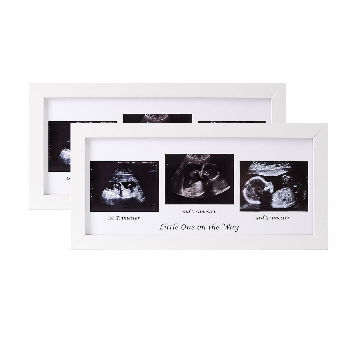 Cross-border Handmade Newborn Baby Ultrasound Wooden Photo Frame 1-Hole 3-Hole 4D Ultrasound Birth Souvenir Desktop Decoration