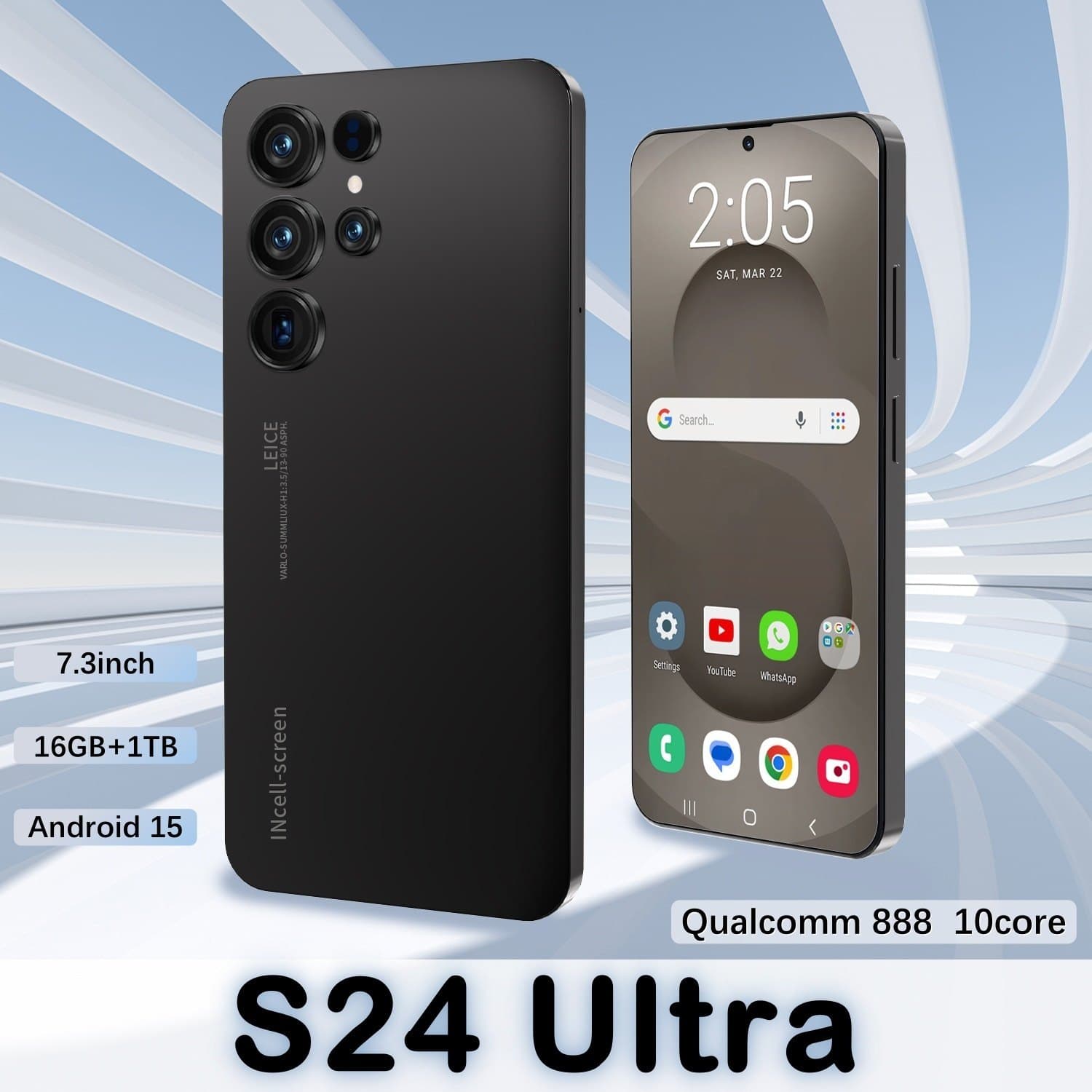 New Cross-Border S24 Ultra 5G Android Smartphone 16+1TB Original Factory TK/Temu Drop Shipping Available
