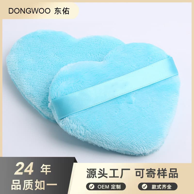 Heart-shaped makeup powder puff liquid foundation high-gloss fluffy honey powder puff tati beauty loose powder puff blendiful
