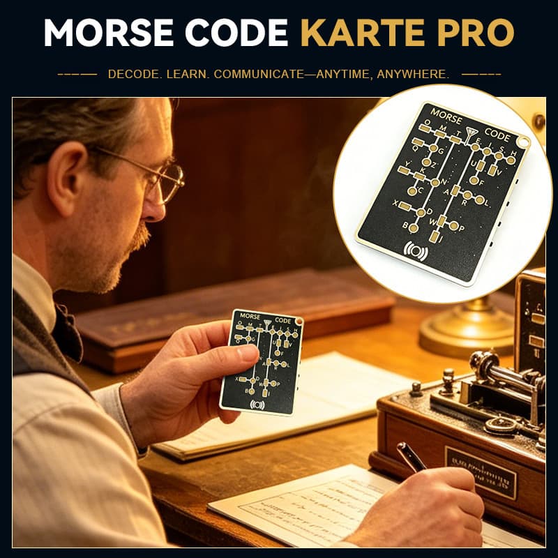 Cross-border new product Morse Code Karte Pro Morse decoding communication design fashionable Morse code