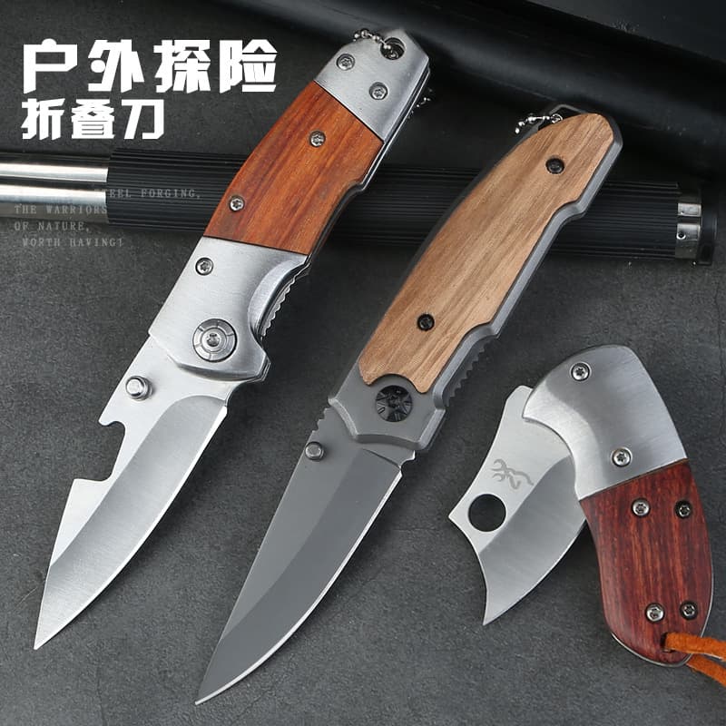 Cross-Border Hot-Selling Folding Knife, Outdoor High-Hardness Camping Fruit Knife, Self-Defense Portable Knife, Mini Pocket Knife