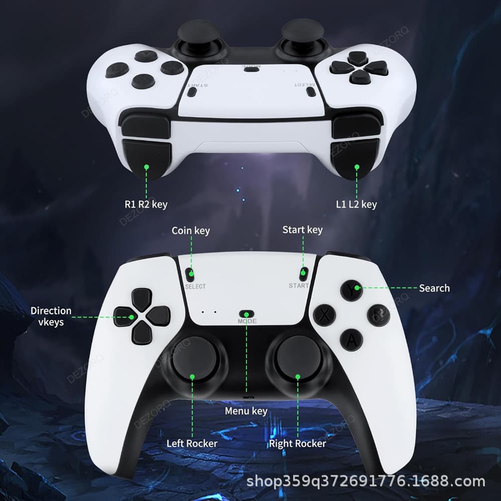 M15 Home Game Console HDMI HD PS Arcade 4K Game Box Two-Player Wireless Controller TV Game Console