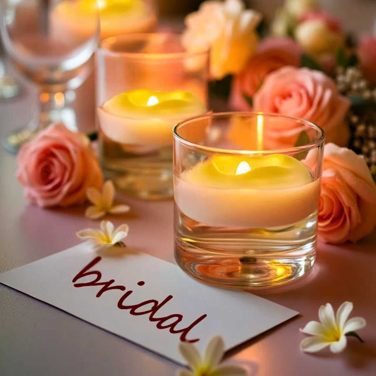 Waterproof Flameless Floating Electronic Candle Light for Wedding Romantic Pool Bar Atmosphere Decoration LED Floating Candle