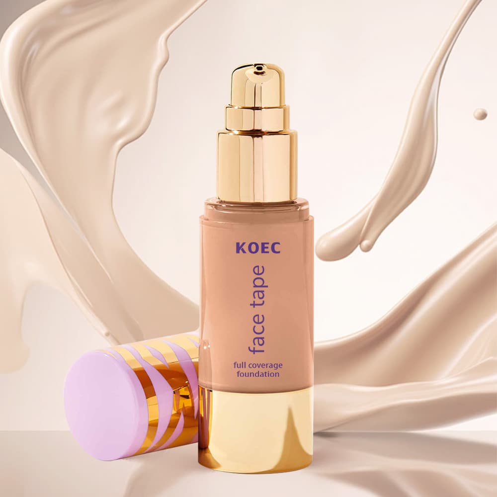 KOEC Concealer Foundation Waterproof Matte Lightweight Non-Caking Face Tape Foundation Cross-Border Bestseller