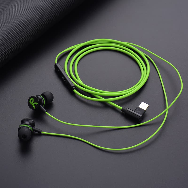 Metal Magnetic Gaming Earphones Wired In-Ear E-Sports for PUBG Sound Positioning Type-C Angled Plug
