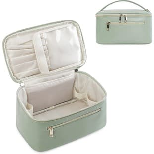 Custom Fashion PU Cosmetic Bag Travel Cosmetic Storage Bag Large Capacity Women's Cosmetic Brush Storage Bag
