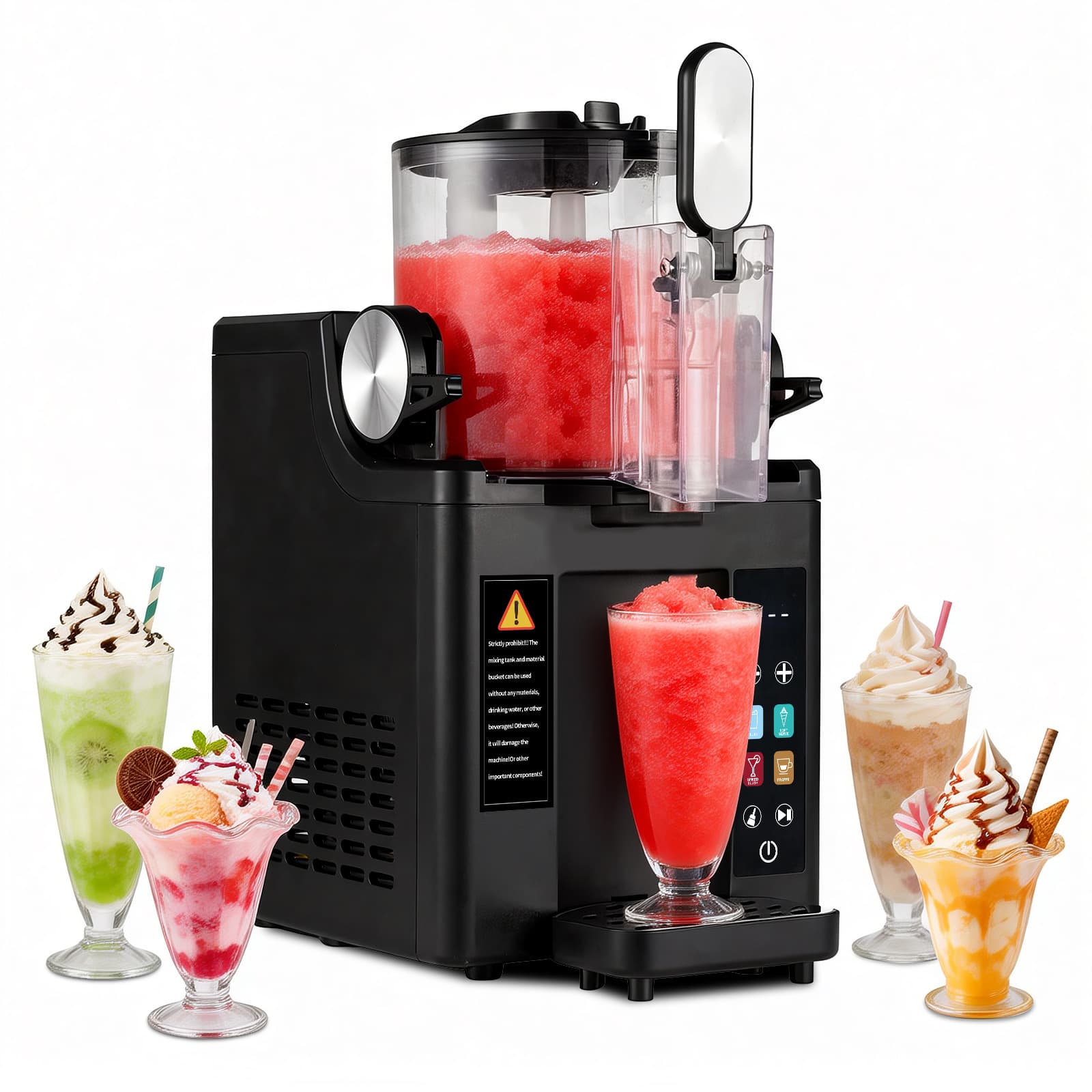 Cross-Border Ice Cream Machine, Multi-Functional Cold Drink Machine, Automatic Cleaning, Smoothie Machine, Slush Machine, Snow Melting Machine, Summer Hot Seller