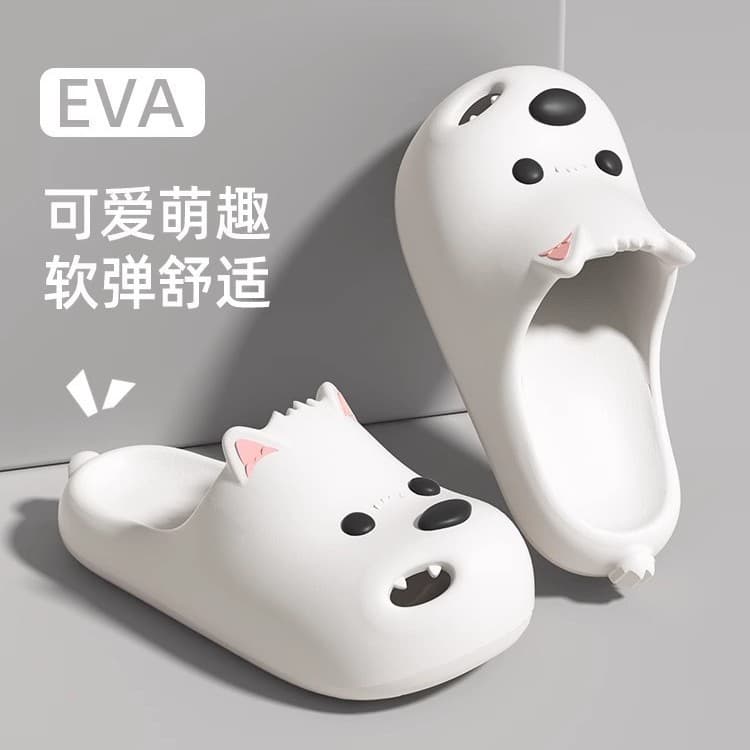 Cute West Highland White Terrier Women's Slippers 2025 New Style Summer Outdoor Clog Sandals