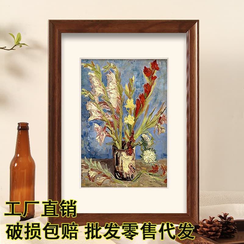 Vintage Frame Wall Mount Large 12-Inch Photo Frame Empty Frame A4 Oil Painting Frame 4K 8K Puzzle Custom A3
