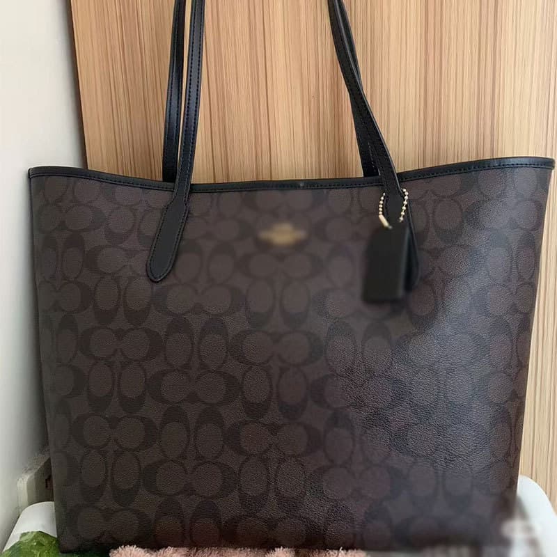 Koujia 2025 New City33 Tote Bag Classic Monogram Magnetic Buckle Shopping Bag Handheld Shoulder Large Capacity Women's Bag