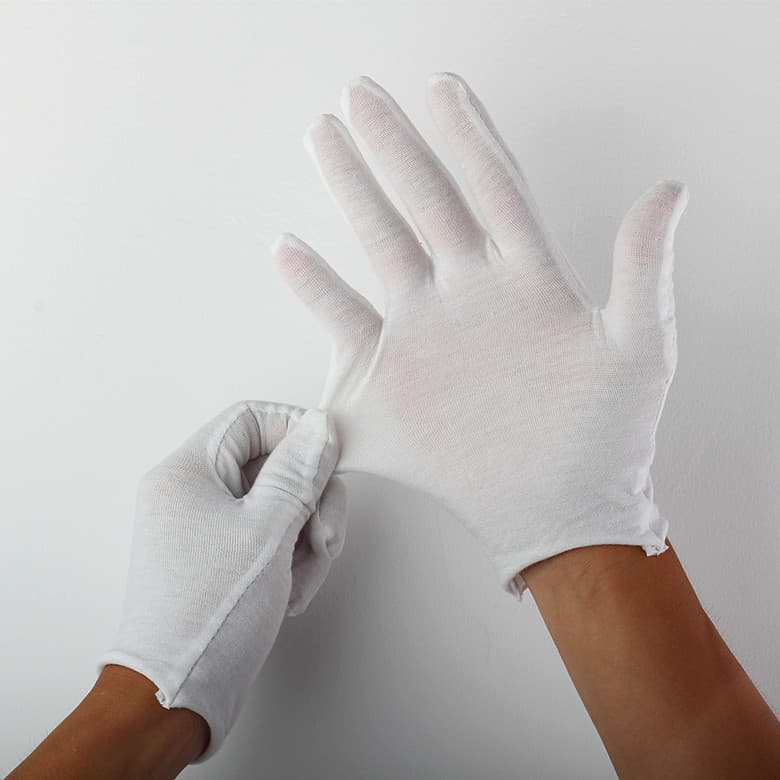 Packaging Gloves, Collectible Gloves, White Work Gloves, Rage Quality Inspection Gloves, Gift White Gloves, Special Price with Free Shipping