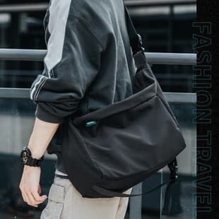 Japanese Style Casual Crossbody Bag for Men, Student Shoulder Bag, Sports Messenger Bag, Large Capacity Sling Bag